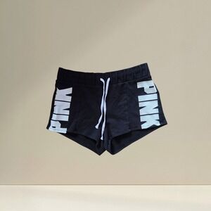Victoria's Secret PINK Sweat Shorts – Black Logo – Size M